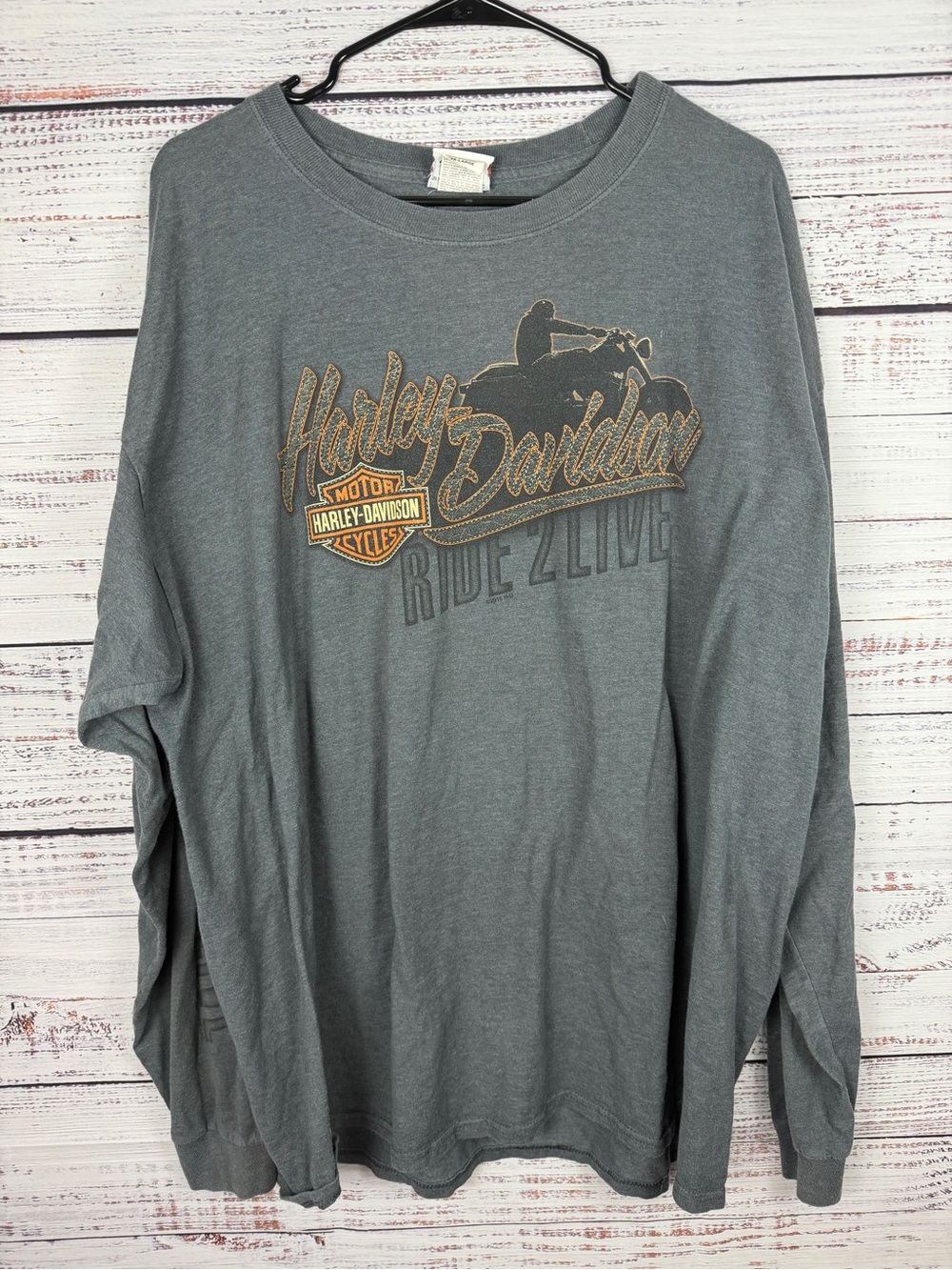 Harley-Davidson Santa Maria California Long Sleeve T-Shirt 2XL Biker - Picture 2 of 6